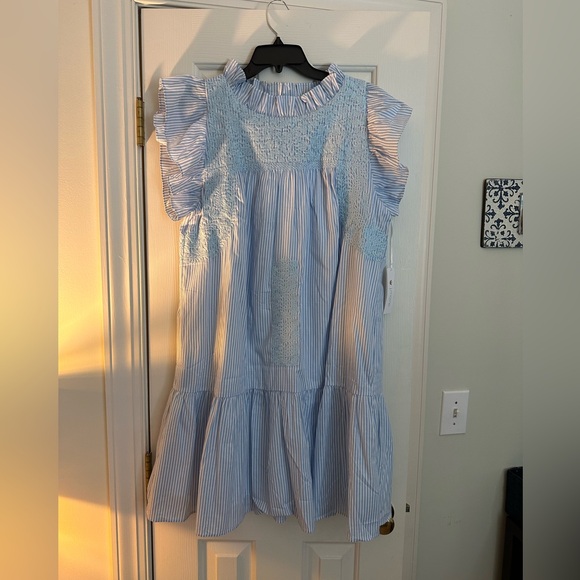J marie new with tags blue and white dress - Picture 2 of 2